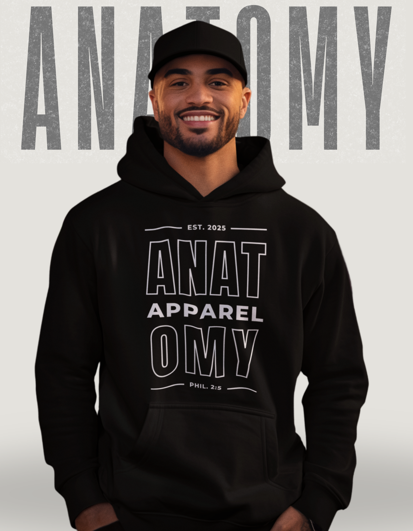 Anatomy Apparel Stacked Logo Hoodie