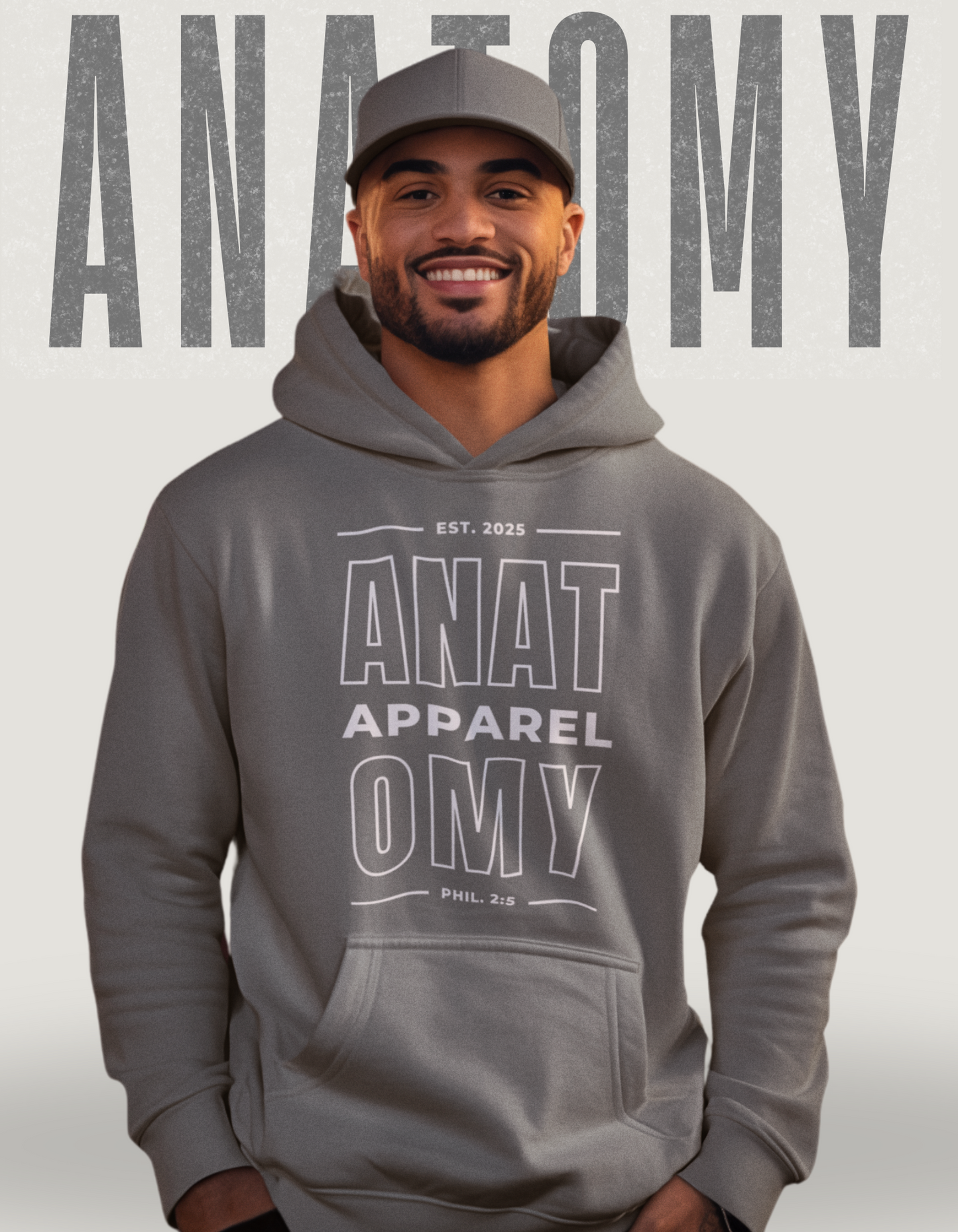 Anatomy Apparel Stacked Logo Hoodie