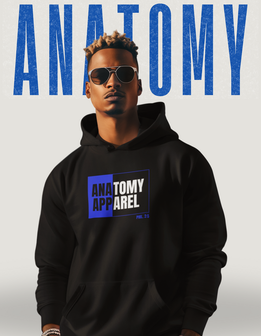 Anatomy Apparel Block Logo Hoodie (Black)